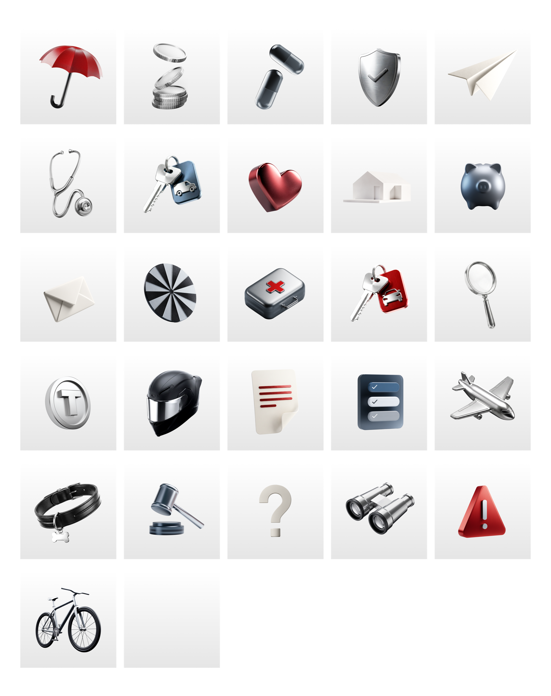 TOM AI-generated 3D icon system